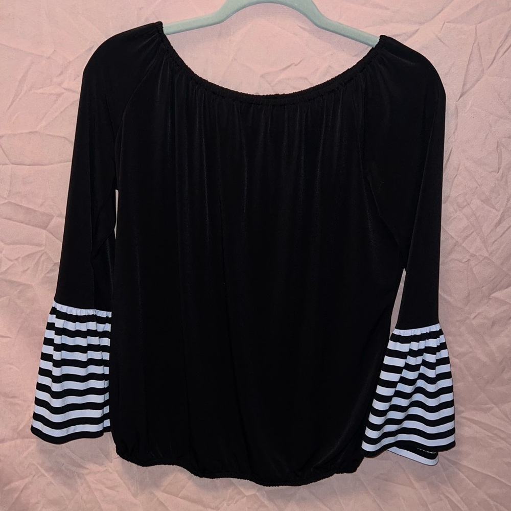 Michael Kors off shoulder black blouse